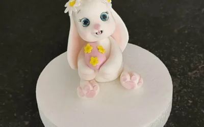 Modelage en pâte à sucre Lapin de Pâques